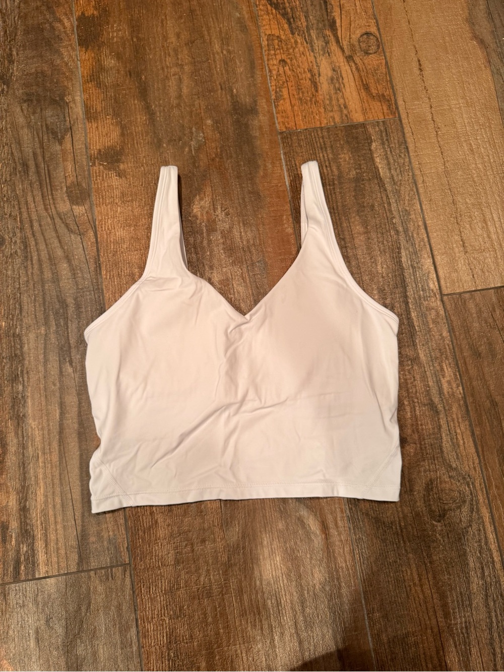 Women’s White V-Neck Cropped Tank Top